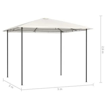 Pavilion, crem, 3x3x2,6 m, 160 g/m²