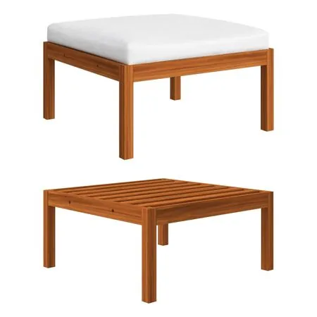  Set mobilier de grădină cu perne, 3 piese, lemn masiv de acacia