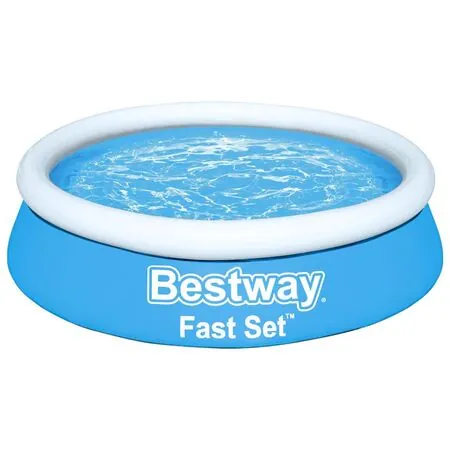 Bestway Piscina gonflabilă Fast Set, albastru, 183x51 cm, rotundă