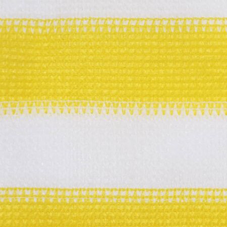  Paravan de balcon, galben și alb, 120x600 cm, HDPE