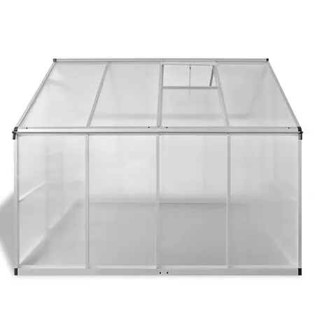  Seră din aluminiu ranforsat cu cadru la bază, 6,05 m²