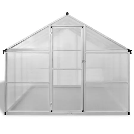  Seră din aluminiu ranforsat cu cadru la bază, 6,05 m²
