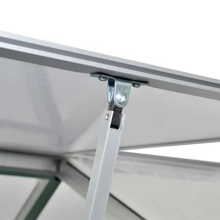  Seră din aluminiu ranforsat cu cadru la bază, 6,05 m²