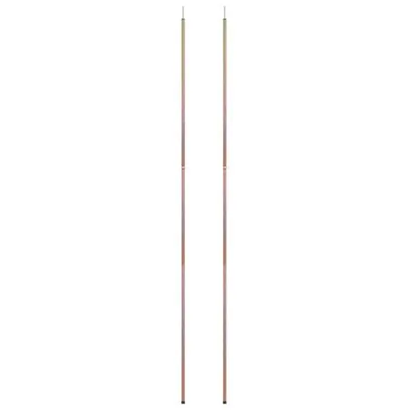  Stâlpi telescopici cort, 2 buc., lungime 170-255cm, oțel zincat