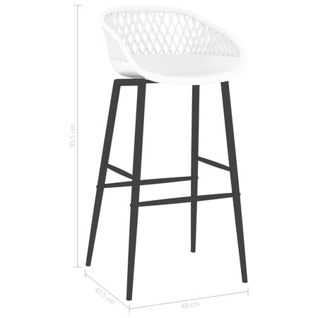  Set mobilier de bar, 5 piese, alb