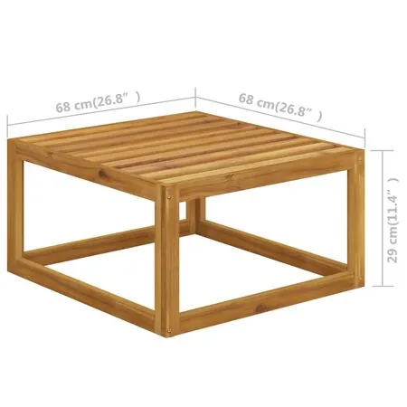  Set mobilier de grădină cu perne crem, 7 piese, lemn de acacia