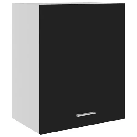  Dulapuri suspendate “Lyon”, 2 buc., negru, 50x31x60 cm