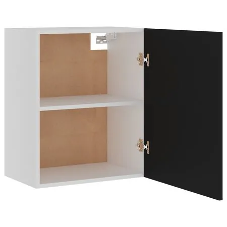  Dulapuri suspendate “Lyon”, 2 buc., negru, 50x31x60 cm