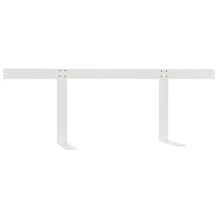  Spătar pentru canapea din paleți, alb, 110 cm, fier