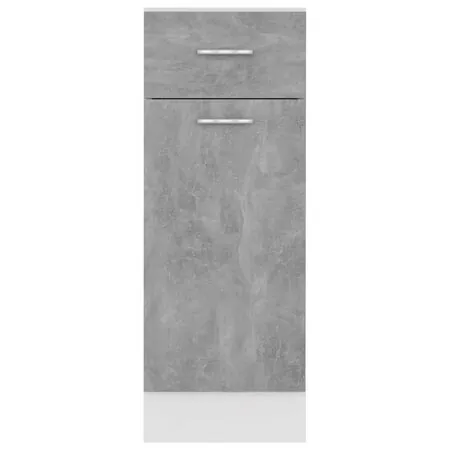  Dulap inferior cu sertar “Lyon”, gri beton, 30 x 46 x 81,5 cm