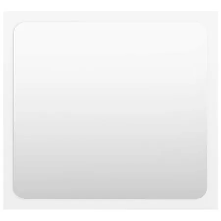  Set mobilier de baie, 2 piese, alb extralucios, lemn prelucrat