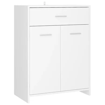  Dulap de baie, alb, 60 x 33 x 80 cm, PAL