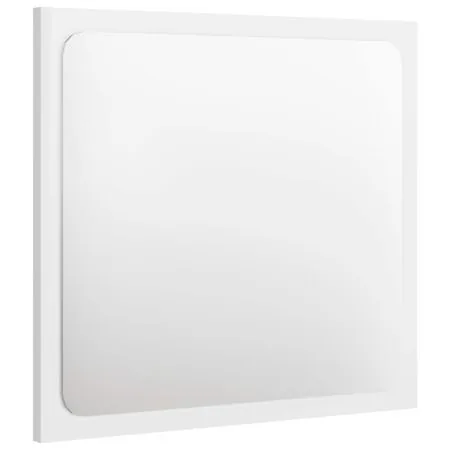  Set mobilier de baie, 2 piese, alb extralucios, lemn prelucrat
