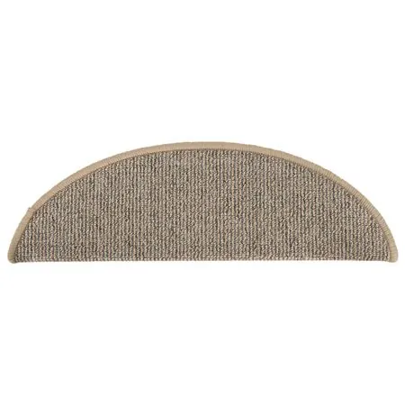  Covorașe pentru trepte scară, 15 buc., maro, 56x17x3 cm