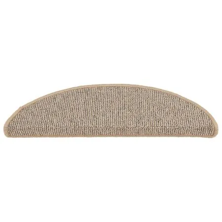  Covorașe pentru trepte scară, 15 buc., maro, 56x17x3 cm