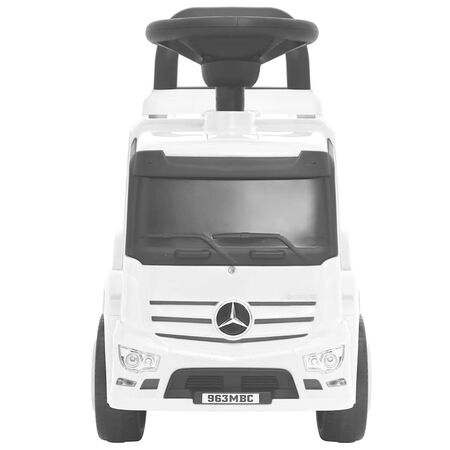  Mașinuță pentru pași Mercedes-Benz, albă