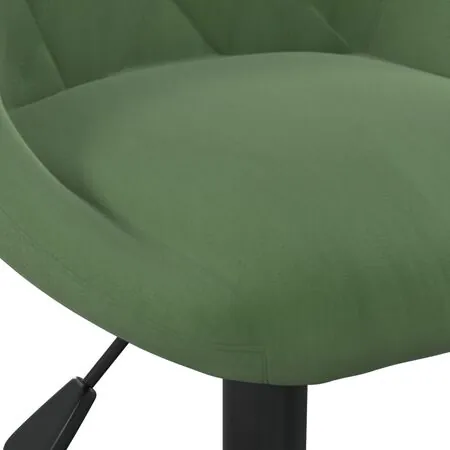  Scaun de birou pivotant, verde închis, catifea
