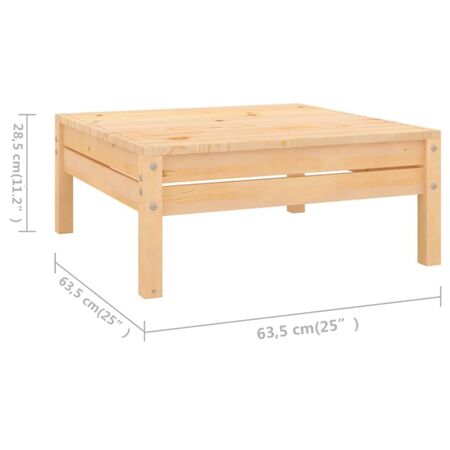  Set mobilier de grădină, 8 piese, lemn masiv de pin