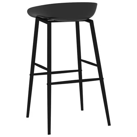  Set mobilier de bar, 7 piese, negru