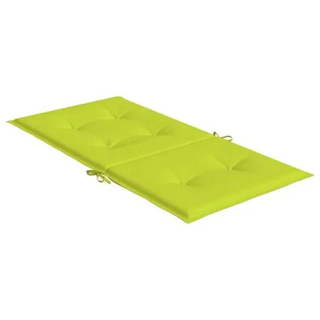  Perne cu spătar mic, 6 buc., verde, 100x50x3 cm, textil oxford