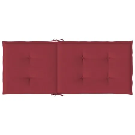  Perne scaun cu spătar înalt, 6 buc., roșu, 120x50x3 cm, textil