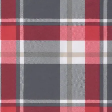  Pernă bancă de grădină, roșu carouri, 100x50x3cm, textil Oxford