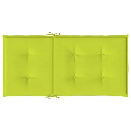  Perne cu spătar mic, 6 buc., verde, 100x50x3 cm, textil oxford