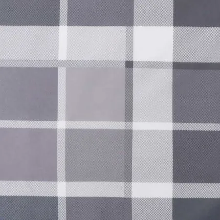  Pernă bancă de grădină, gri carouri, 200x50x4cm, textil Oxford