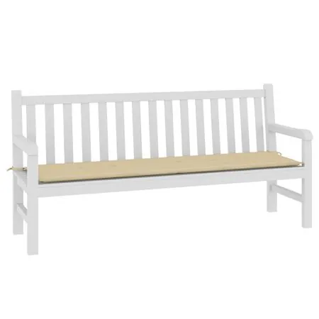  Pernă de bancă de grădină, bej, 180x50x3 cm, textil oxford