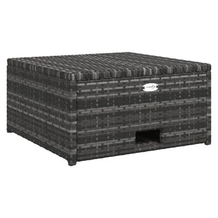  Set mobilier de grădină cu perne, 4 piese, poliratan, gri