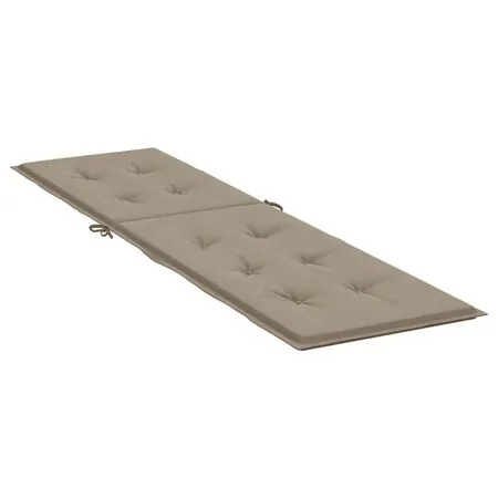  Pernă de șezlong, gri taupe, (75+105)x50x4 cm