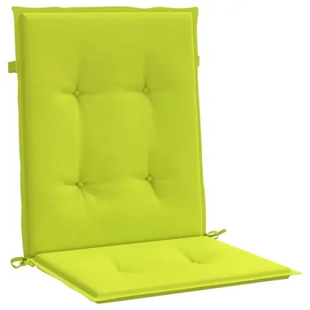  Perne cu spătar mic, 6 buc., verde, 100x50x3 cm, textil oxford