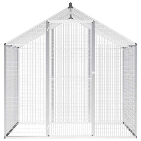  Coteț păsări pentru exterior, aluminiu, 178 x 122 x 194 cm