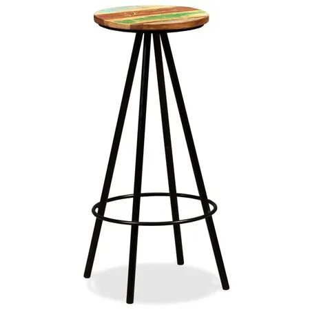 Scaune de bar, 4 buc., lemn masiv reciclat