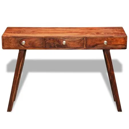  Masă consolă cu 3 sertare, 76 cm, lemn masiv de acacia