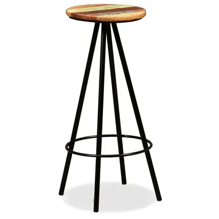  Scaune de bar, 4 buc., lemn masiv reciclat