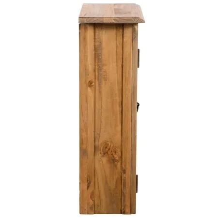  Dulap de perete de baie, 42x23x70 cm, lemn masiv pin