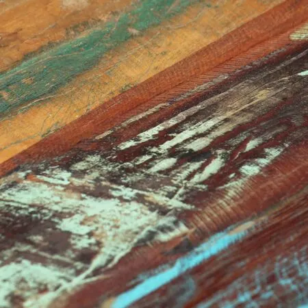  Măsuță de cafea, 120 x 50 x 30 cm, lemn masiv reciclat și oțel