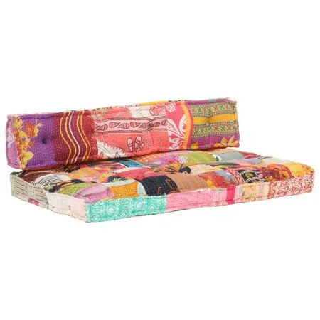  Pernă pentru canapea din paleți, multicolor, textil, petice