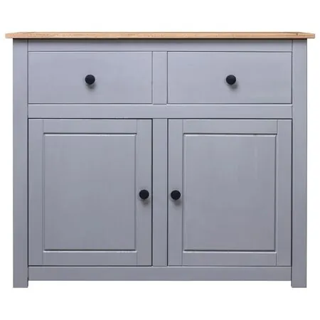  Servantă, gri, 93 x 40 x 80 cm, lemn masiv pin, gama Panama