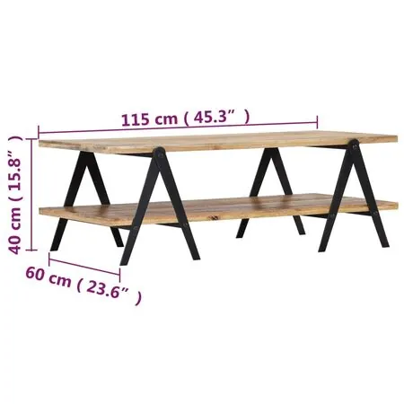 Măsuță de cafea, 115 x 60 x 40, lemn masiv de mango