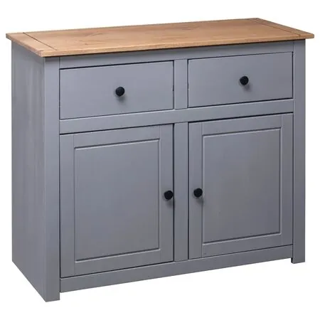  Servantă, gri, 93 x 40 x 80 cm, lemn masiv pin, gama Panama