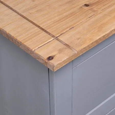  Servantă, gri, 93 x 40 x 80 cm, lemn masiv pin, gama Panama