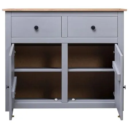  Servantă, gri, 93 x 40 x 80 cm, lemn masiv pin, gama Panama