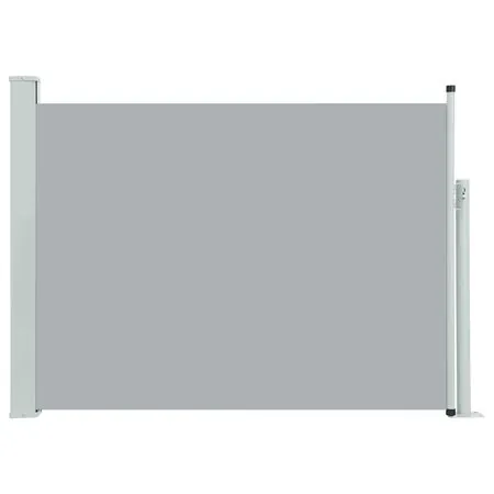  Copertină laterală retractabilă de terasă, gri, 120 x 500 cm