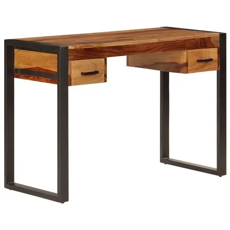  Birou cu 2 sertare, 110 x 50 x 77 cm, lemn masiv de acacia