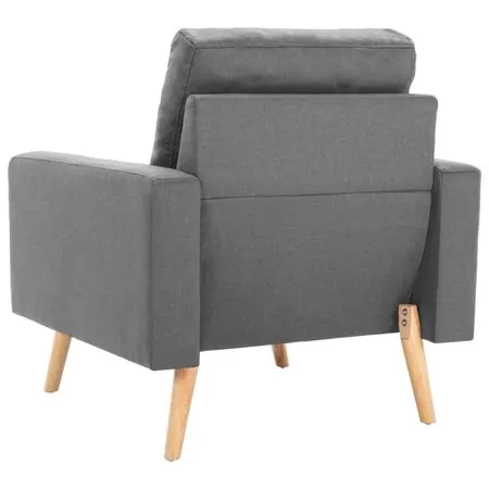  Fotoliu, gri deschis, material textil