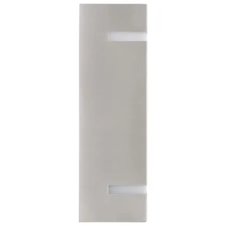  Lămpi de perete de exterior 2 buc. argintiu 35 W dreptunghiular