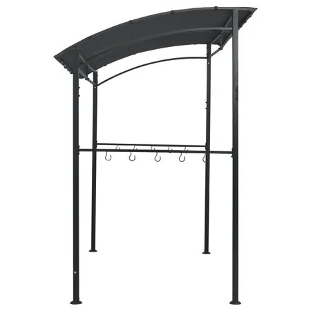  Pavilion de grătar, antracit, 215 x 150 x 220 cm, oțel
