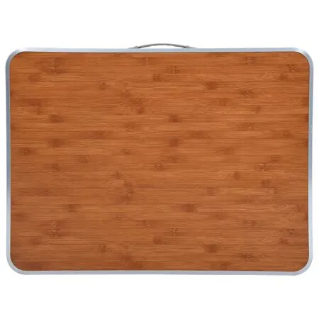  Masă de camping pliabilă cu cadru metalic, 80 x 60 cm